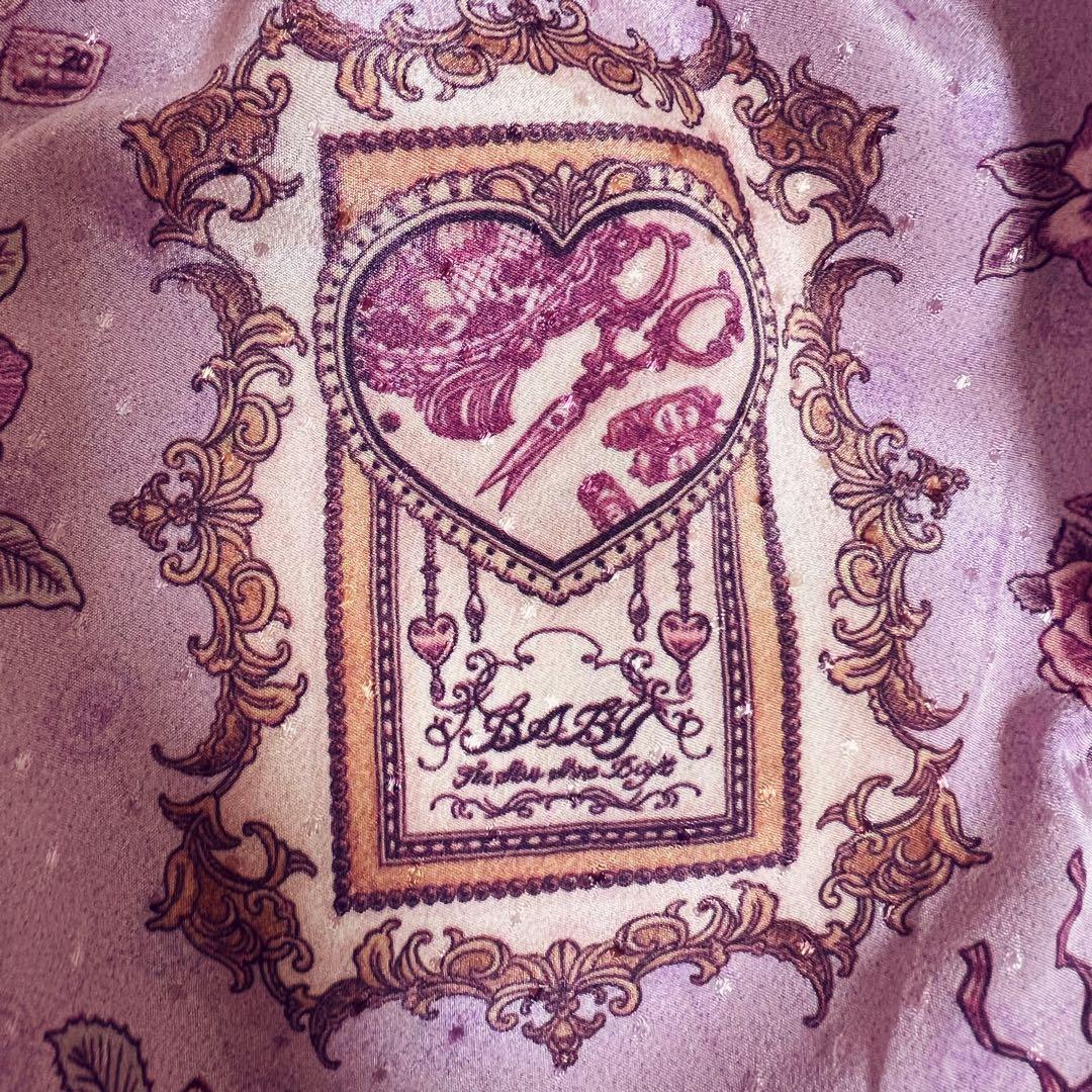 【美品】BABY, ジャンパースカート＆リボンバレッタ ラベンダー　JSK