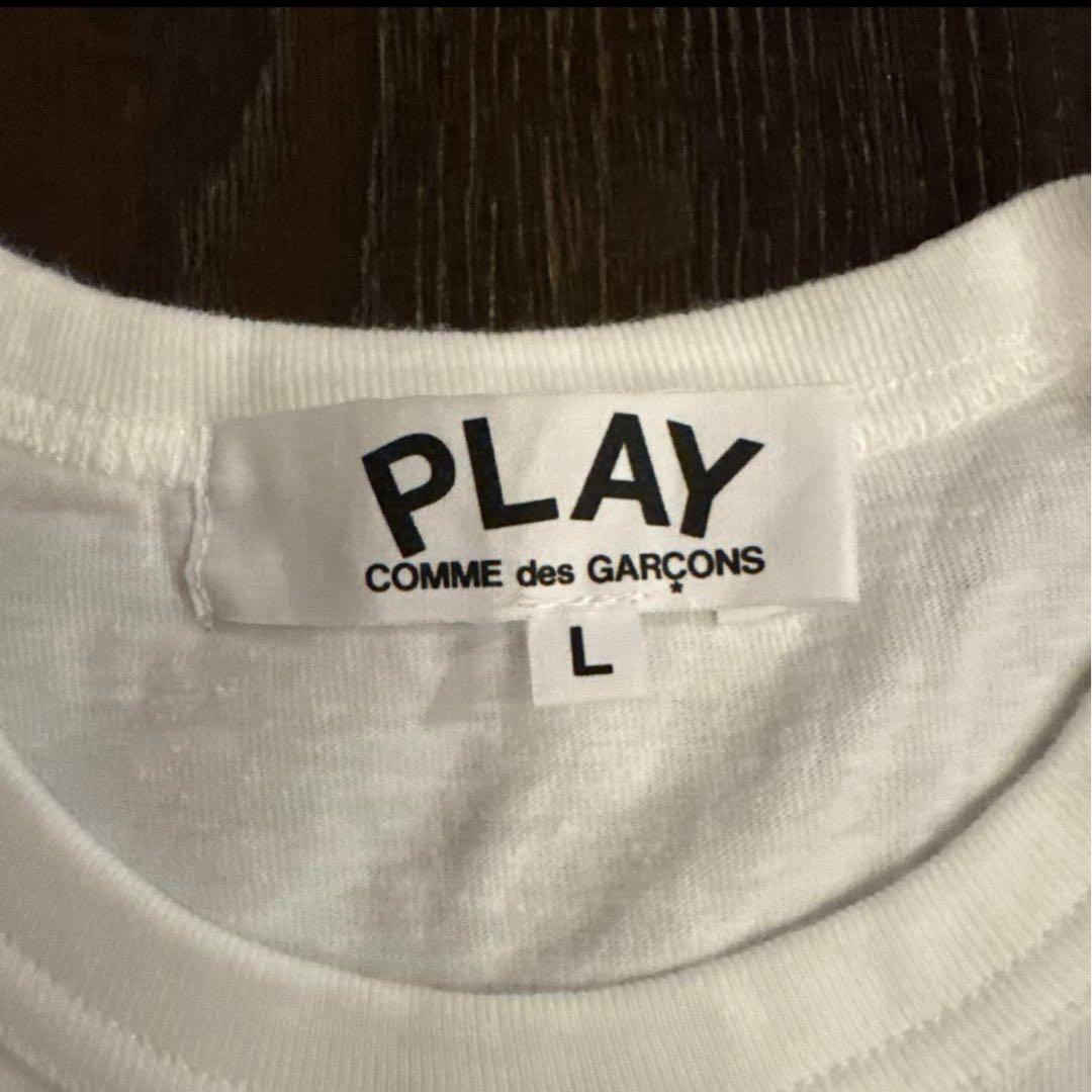 PLAY コムデギャルソン　水玉ハート　Tシャツ　Lサイズ　美品