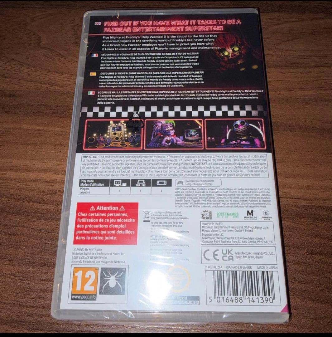ファイブナイトアットフレディーズ 2 switch