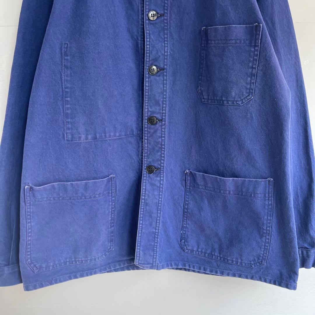 70s フレンチ カバーオール ヴィンテージ ユーロ ワークジャケット 古着