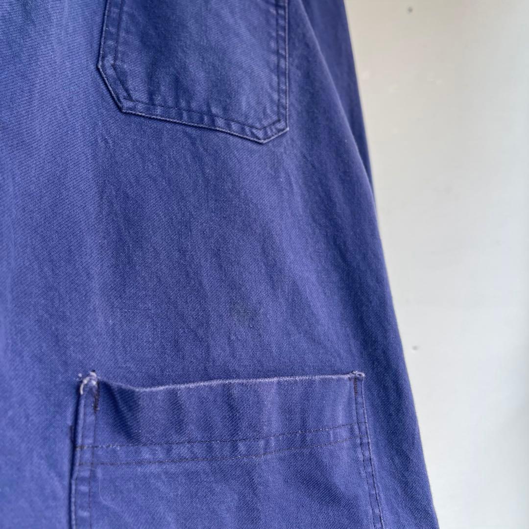 70s フレンチ カバーオール ヴィンテージ ユーロ ワークジャケット 古着