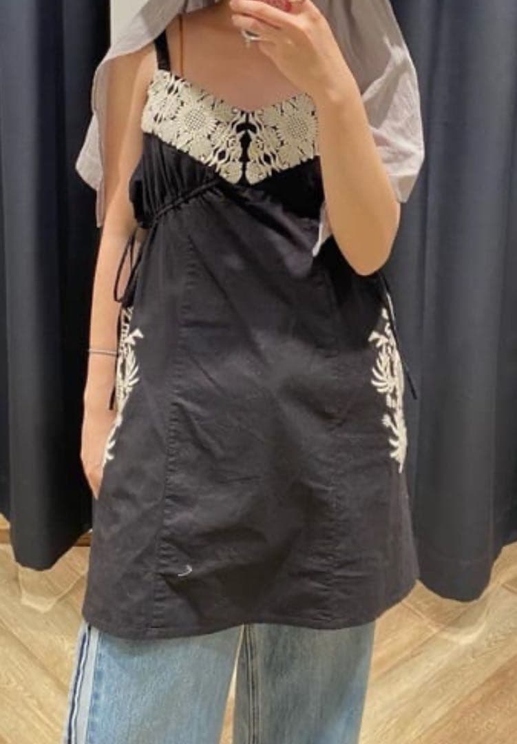 MOUSSY マウジー　M_ EMBROIDERY キャミソール