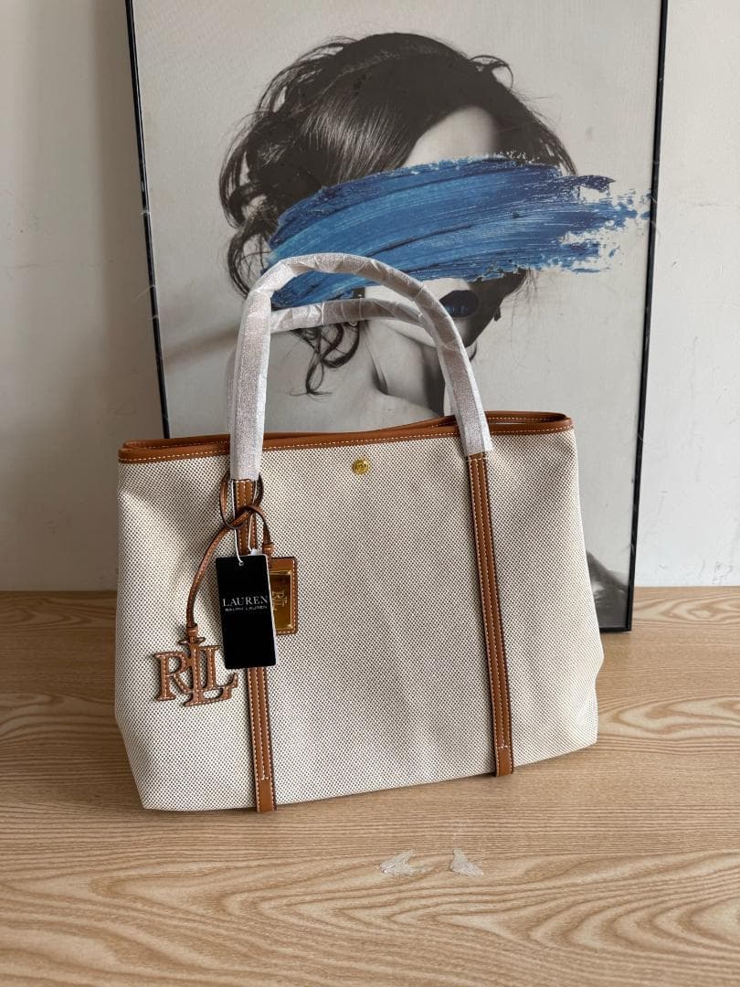 Lauren Ralph Lauren トートバッグ ベージュ 新品 大容量