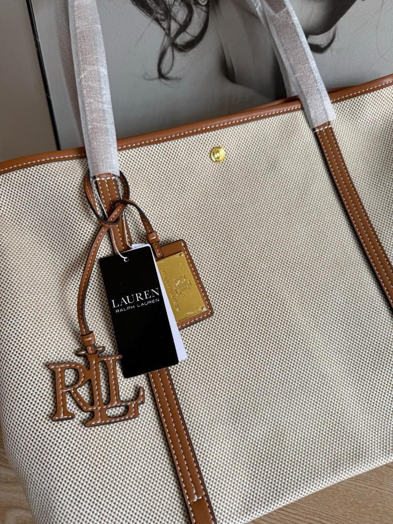 Lauren Ralph Lauren トートバッグ ベージュ 新品 大容量