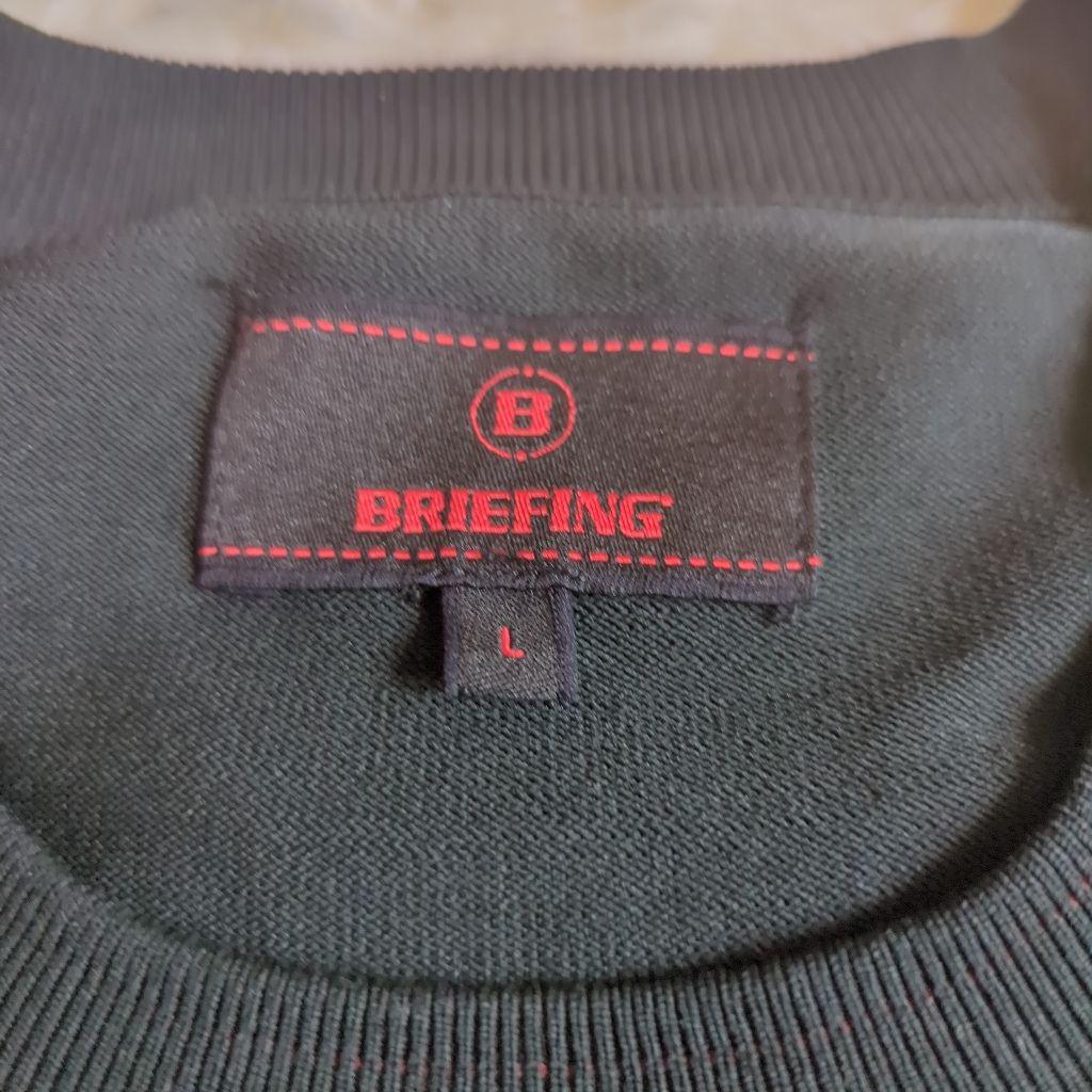 BRIEFING golf　撥水　CREW NECK KNIT L サイズ