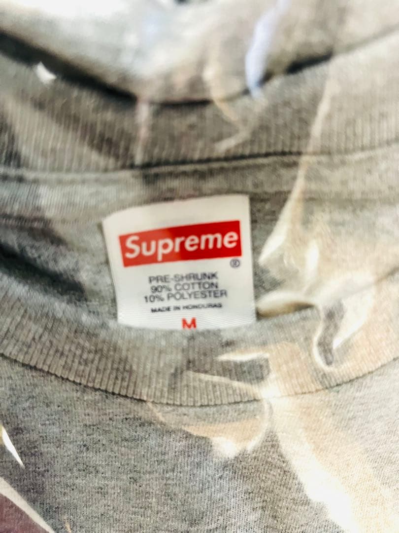 トップス Supreme Arabic Box Logo Tee M Grey
