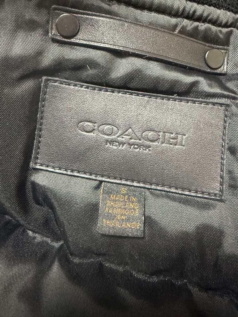 COACH　ダウンMA-1ジャケット　黒　オーバーサイズ　S