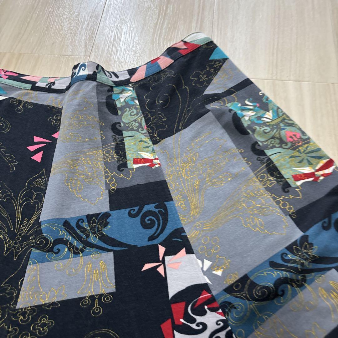 希少 ケンゾー KENZO 総柄 フレアロングスカート　M ヴィンテージ 花