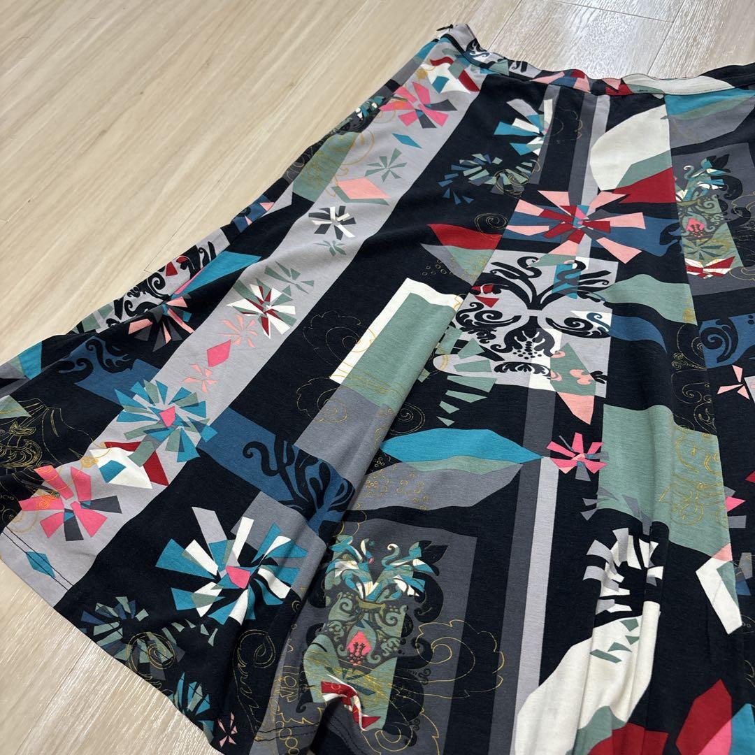 希少 ケンゾー KENZO 総柄 フレアロングスカート　M ヴィンテージ 花