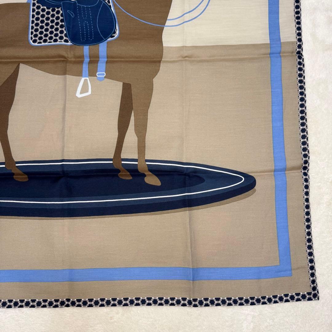 未使用品☆ HERMES エルメス カレH カレ65 サーフィン ファン　箱付き