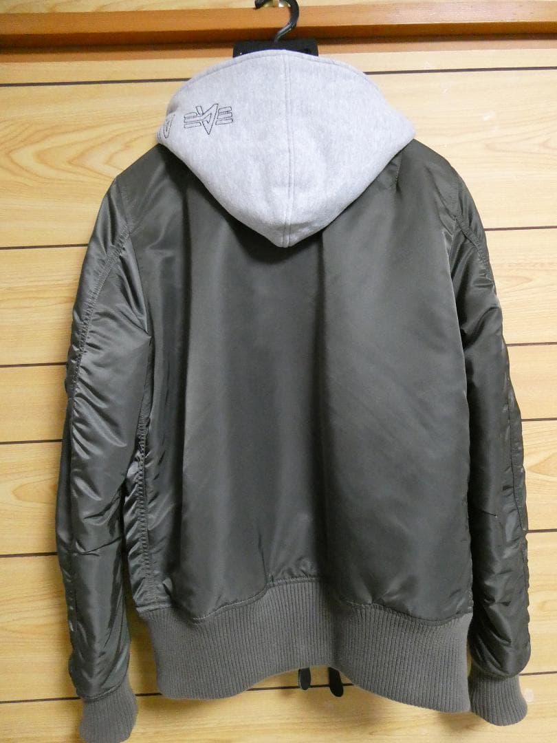 ALPHA INDUSTRIES MA-1 フライトジャケット フード付 S
