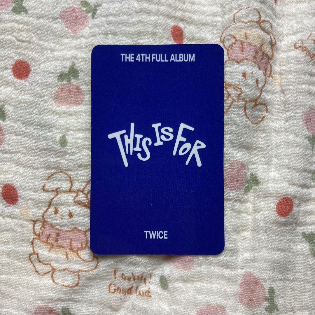 TWICE this is for 7/13 ミナ 人気歌謡 サノク トレカ