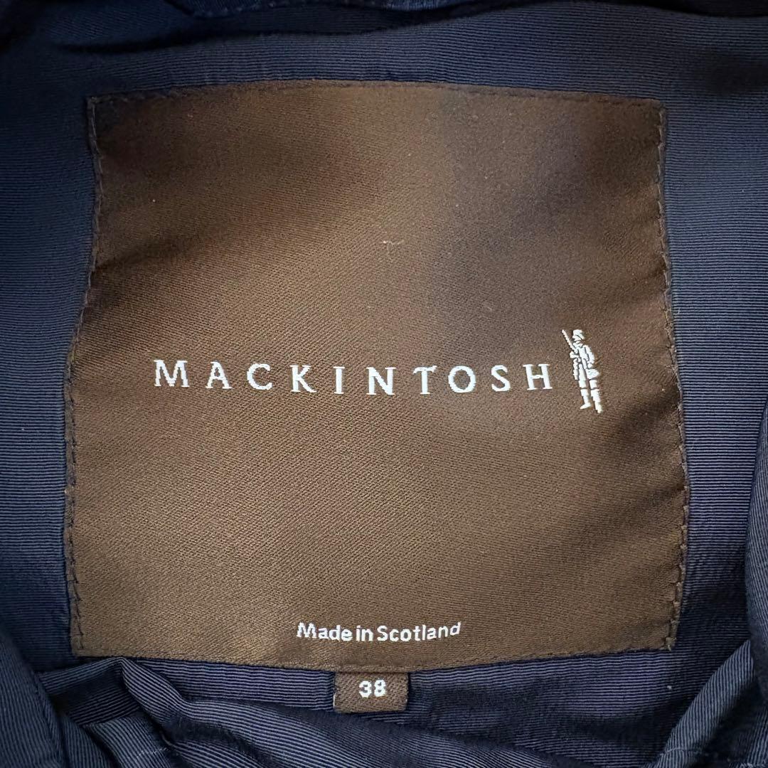 MACKINTOSH マッキントッシュ ネイビー ナイロンコート M フード付き