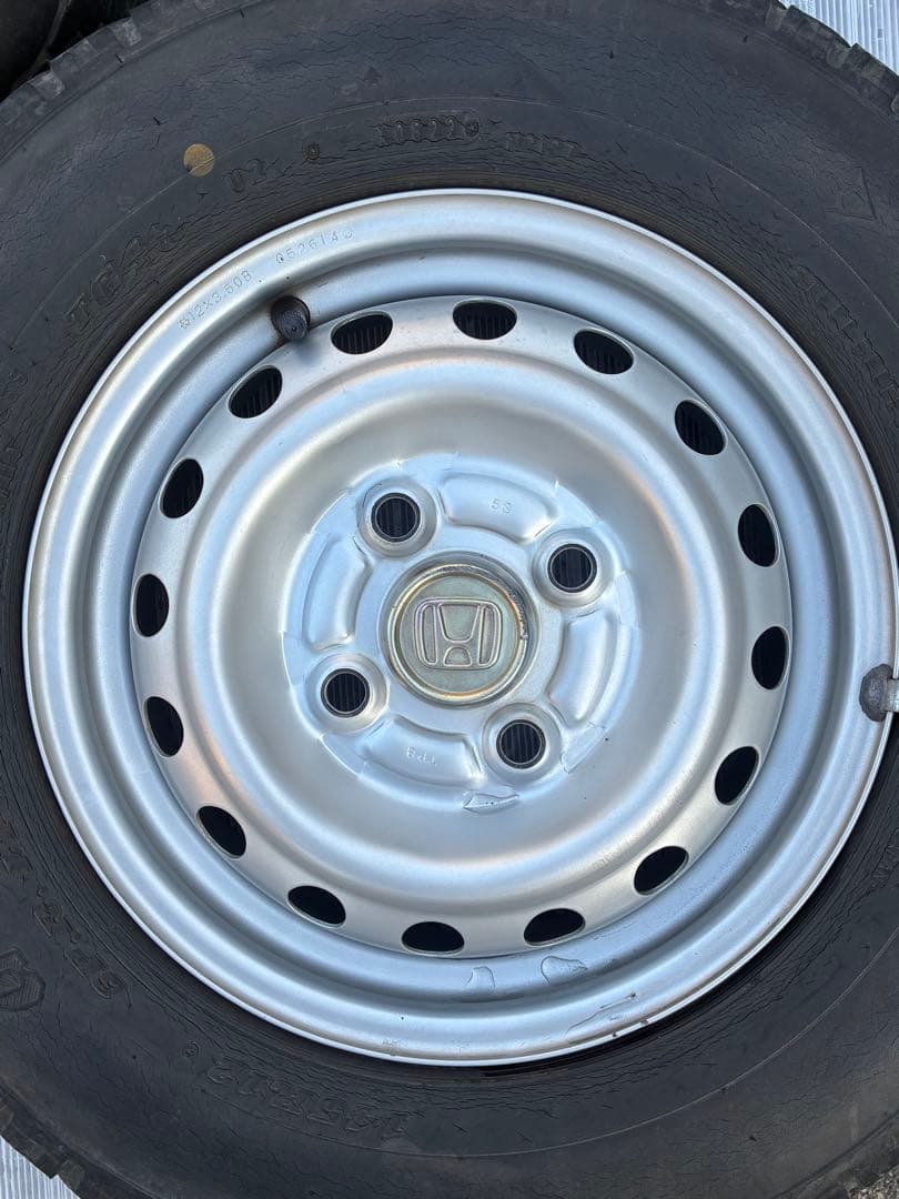 ✳️ホンダ純正 アクティスチールホイール 4本セット 12Х3.5J タイヤ山なし