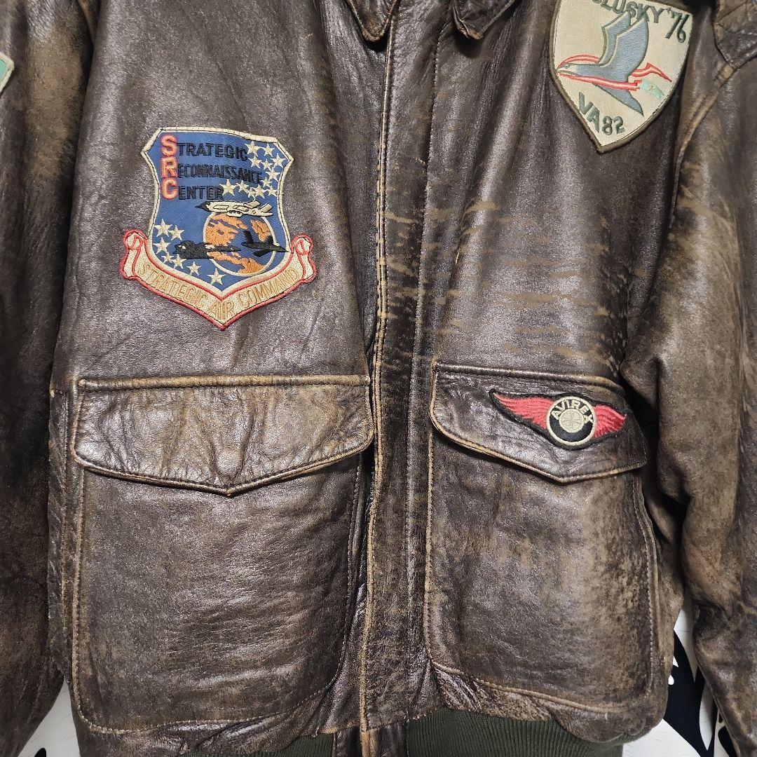 AVIREX TYPE A-2 ヴィンテージ フライトジャケット　トップガン　L
