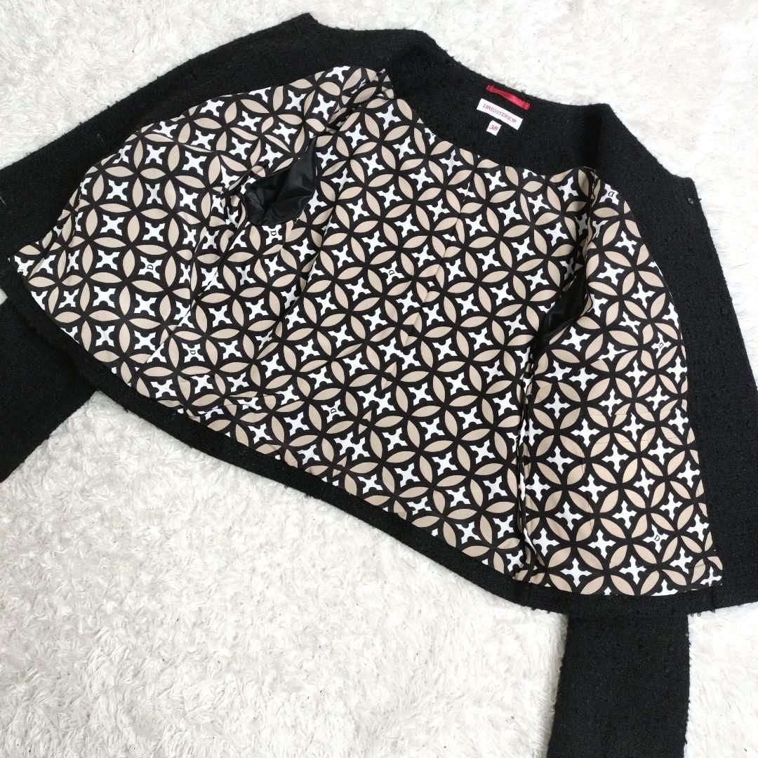 人気完売品✨ドレステリア　現行　ノーカラー　ジャケット　モヘヤ　金ボタン
