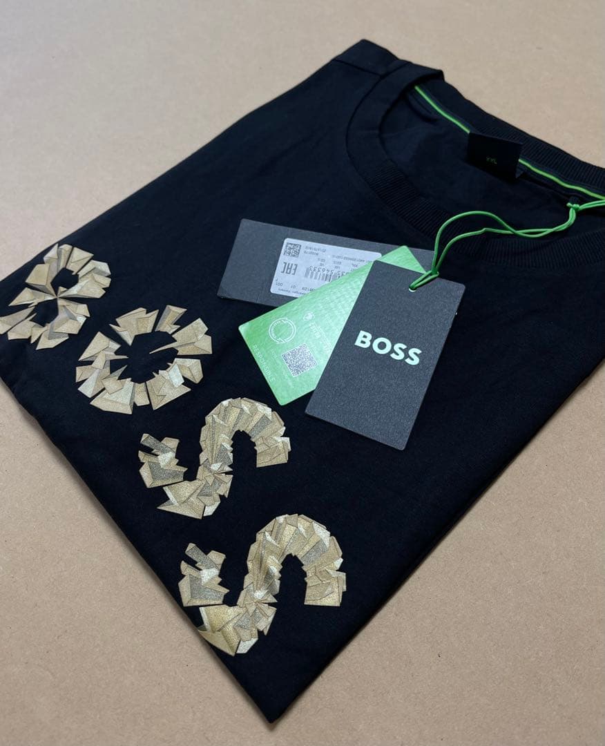 BOSS ブラック Tシャツ Size XXL