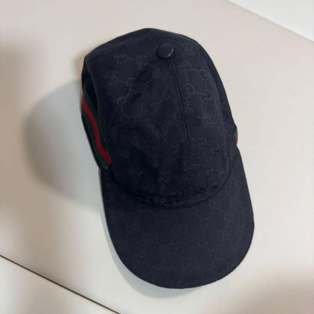 GUCCI キャップ　GGキャンバス　ベースボールキャップ L