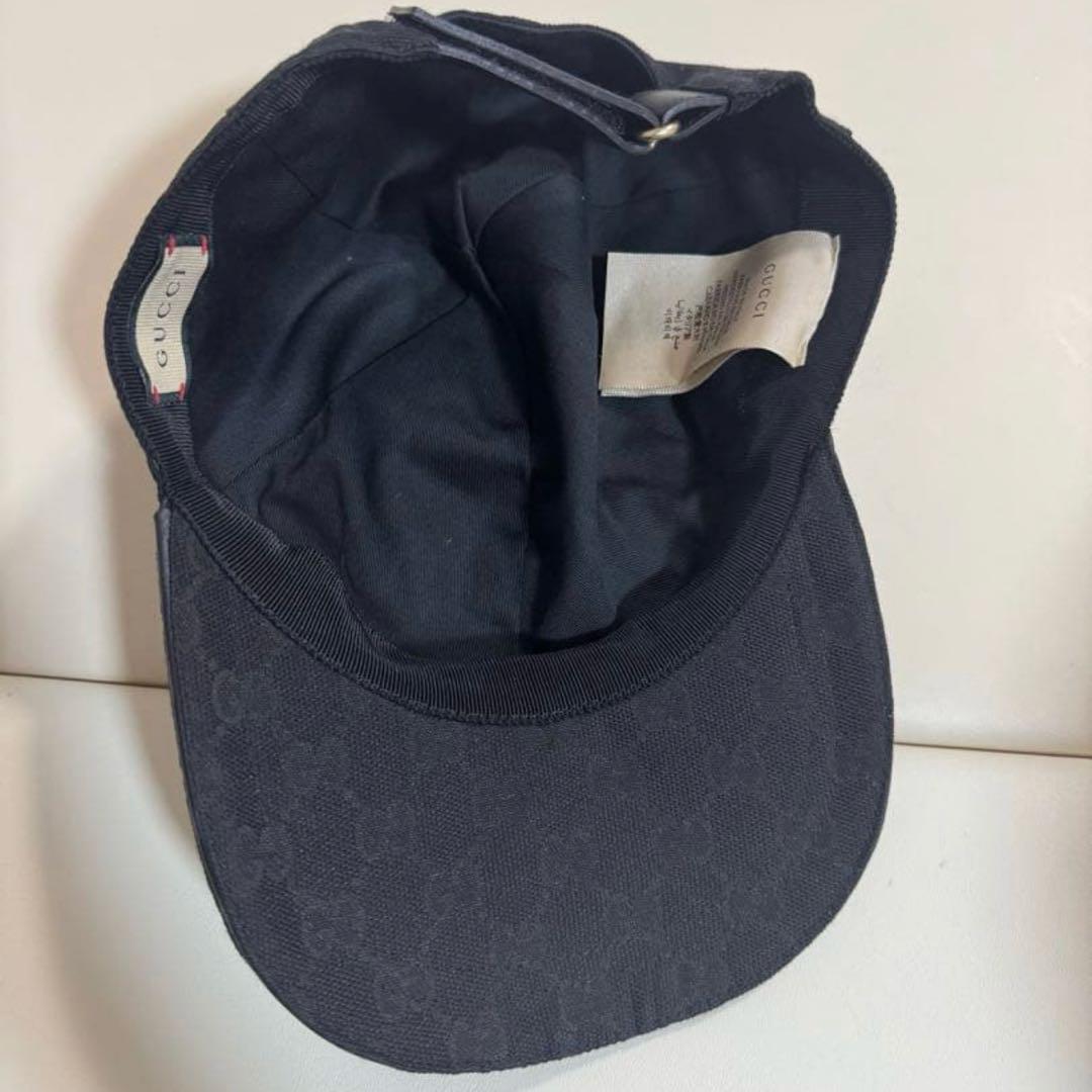 GUCCI キャップ　GGキャンバス　ベースボールキャップ L