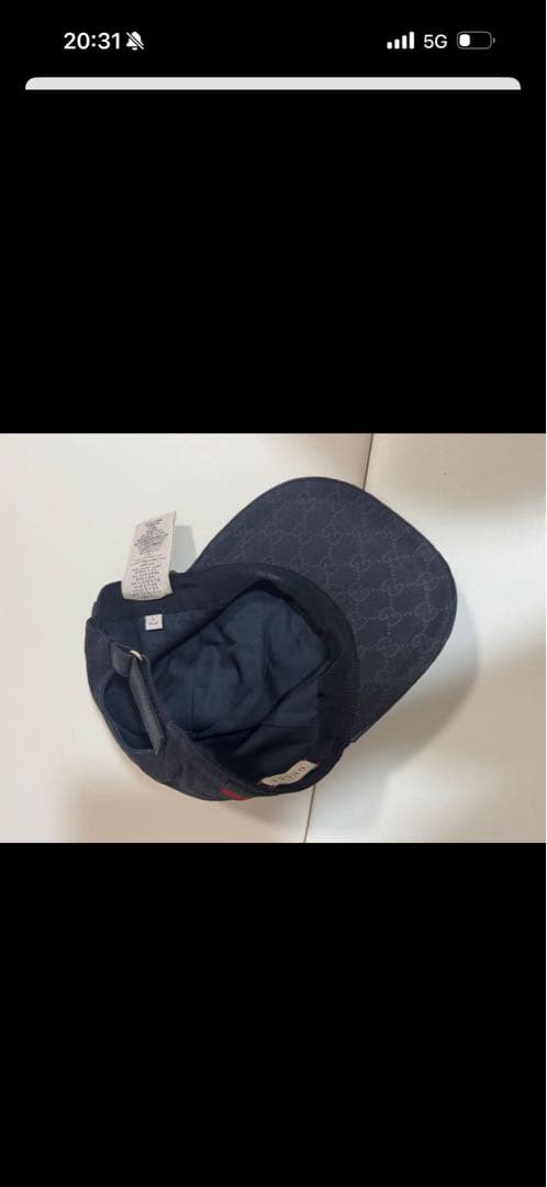 GUCCI キャップ　GGキャンバス　ベースボールキャップ L