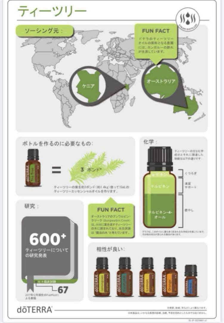 ☆doTERRAドテラ☆ティーツリー15ml☆おまとめOK☆新品未開封☆