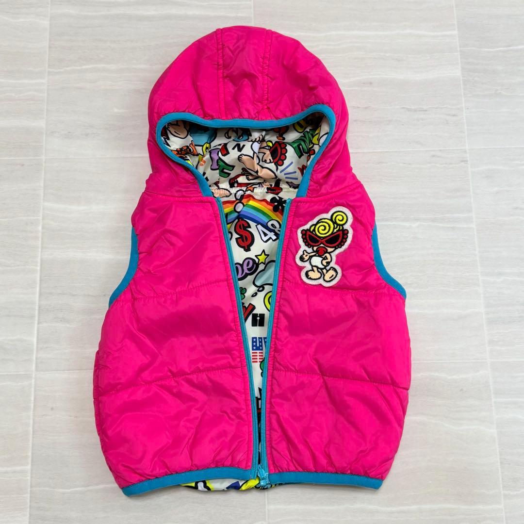 m*様 【美品】ヒステリックミニ «80» 総柄 リバーシブル ダウン アウター