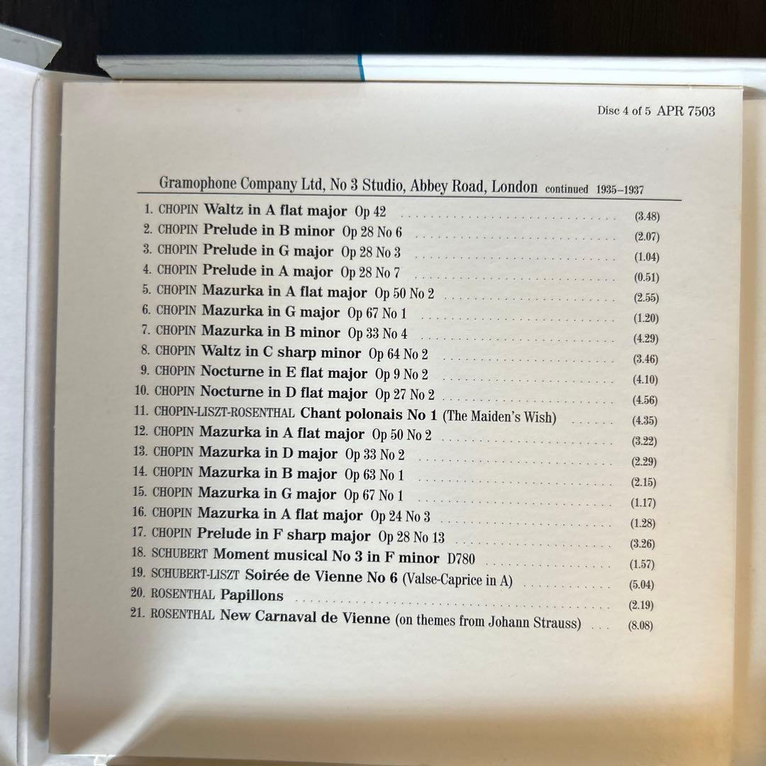 クラシック Moriz Rosenthal Complete Recordings 6CD