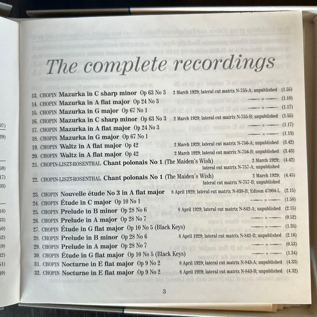 クラシック Moriz Rosenthal Complete Recordings 6CD