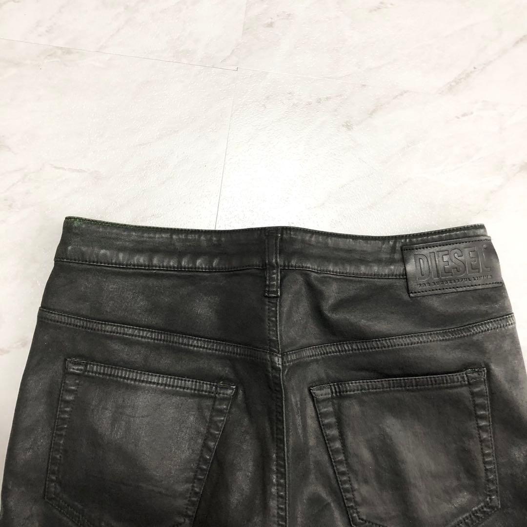 【超希少】 DIESEL デニム ジョグ コーティング FAIZA ブラック