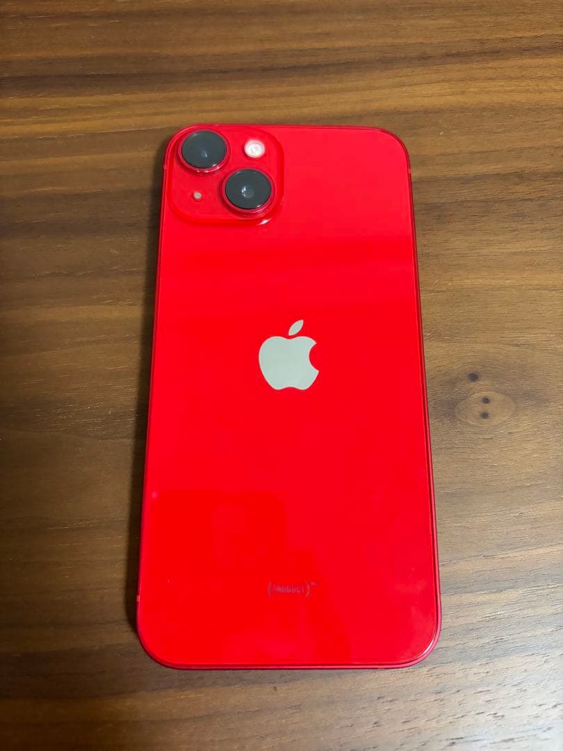 iPhone14 256GB レッド SIMフリー 箱、ケーブル、カバー付き