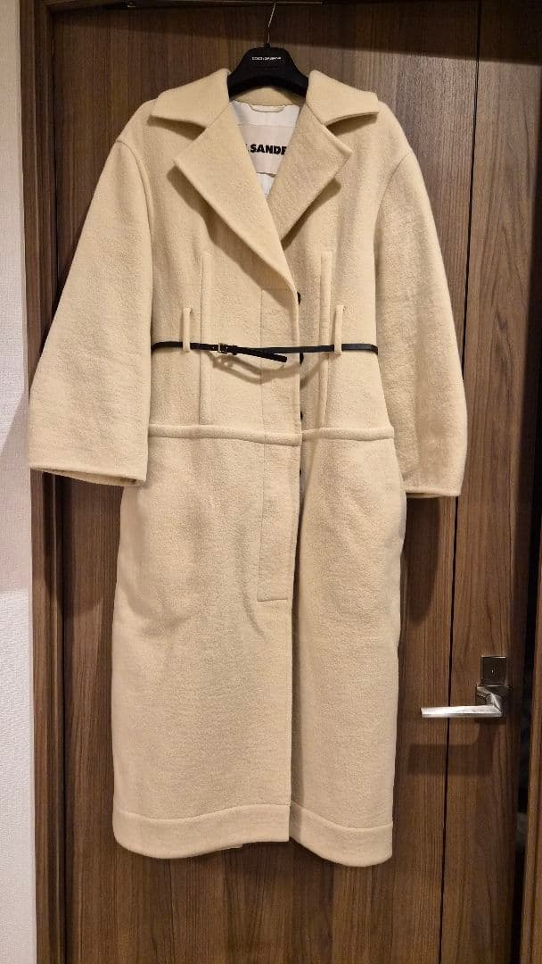 【3月31日までの販売】JIL SANDER　ロングコート ウエストベルト付き