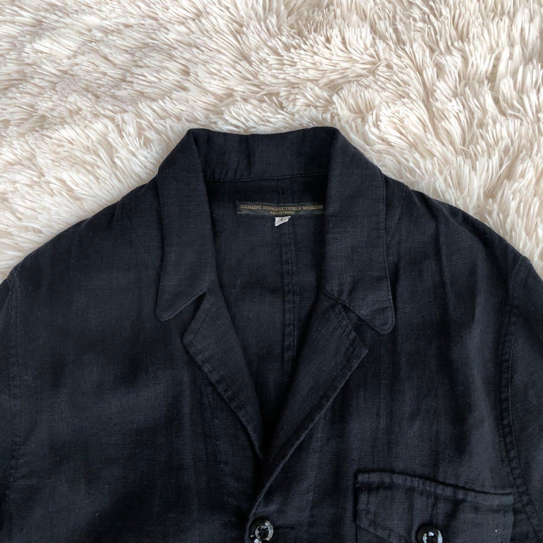 GARMENT REPRODUCTION OF WORKERSリネンジャケット紺