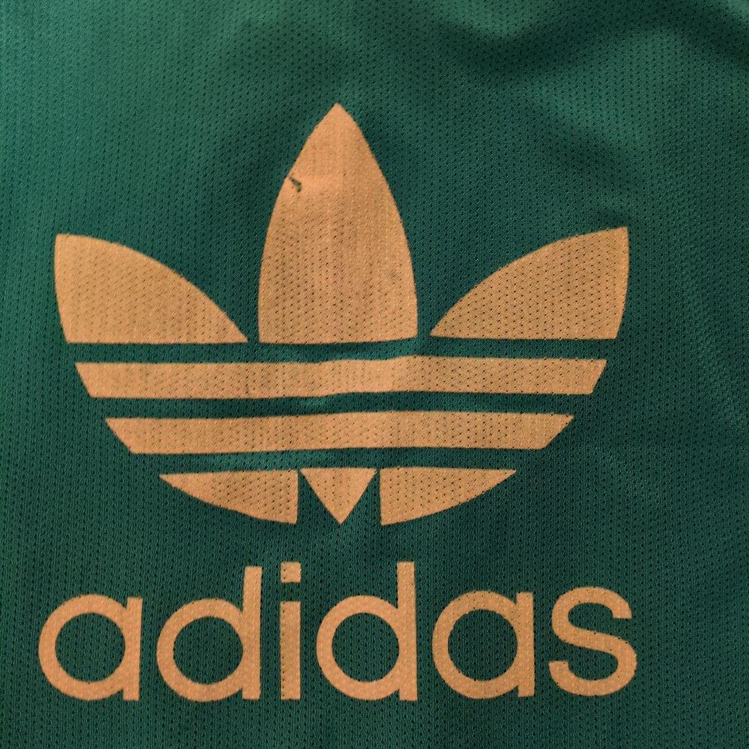 70s 80s adidas タンクトップ　グリーン　トレフォイル USA製