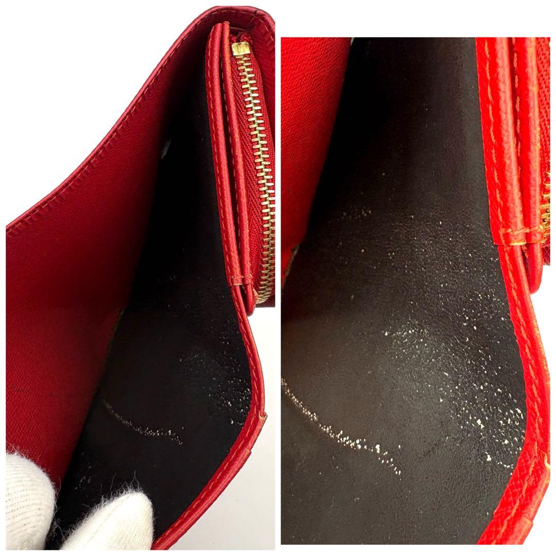 【美品】ルイヴィトン エピ ポルトモネビエ トレゾール 二つ折り財布 L字ジップ