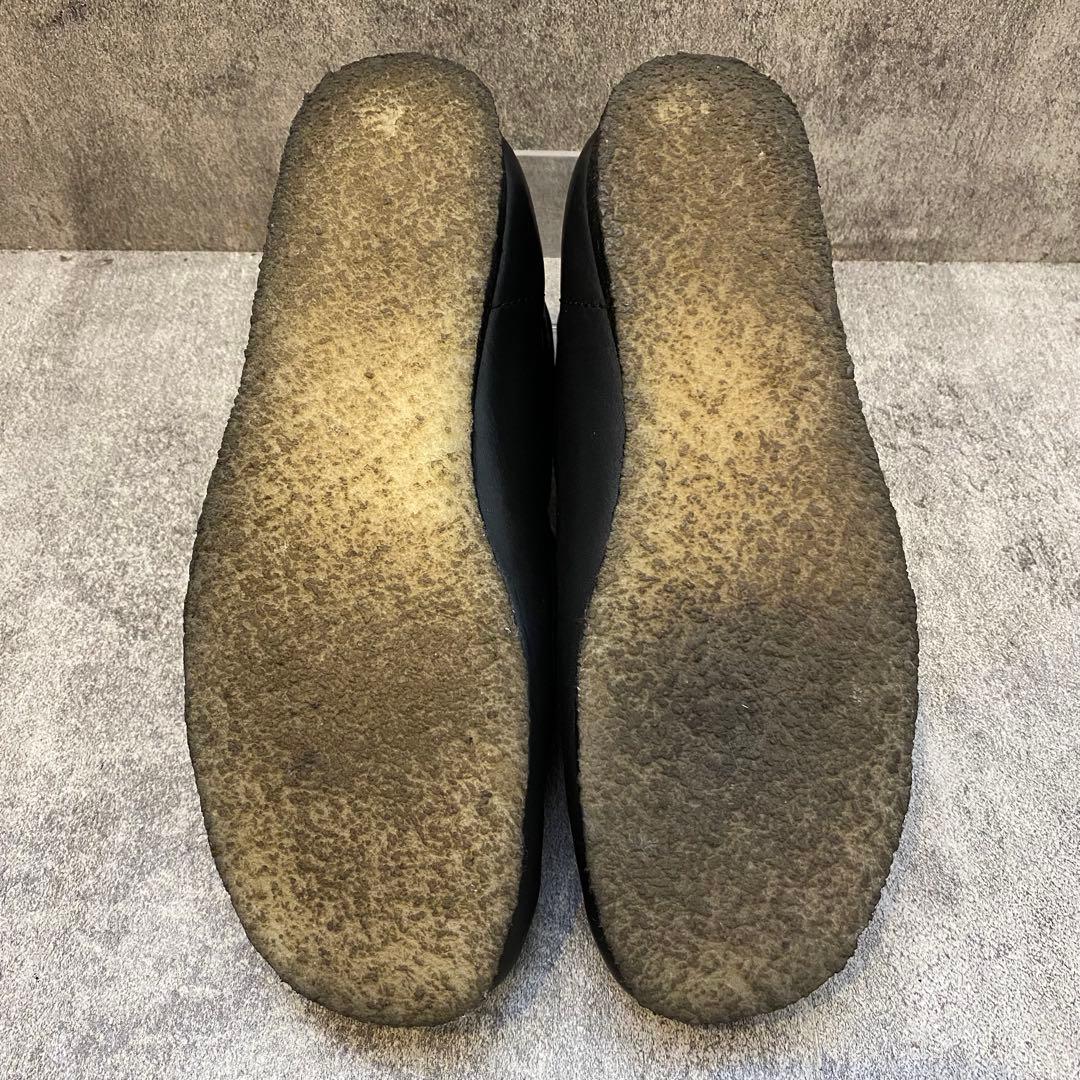✨美品✨クラークス CLARKS ワラビー【27】オールレザー ブラック