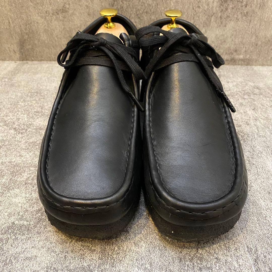 ✨美品✨クラークス CLARKS ワラビー【27】オールレザー ブラック