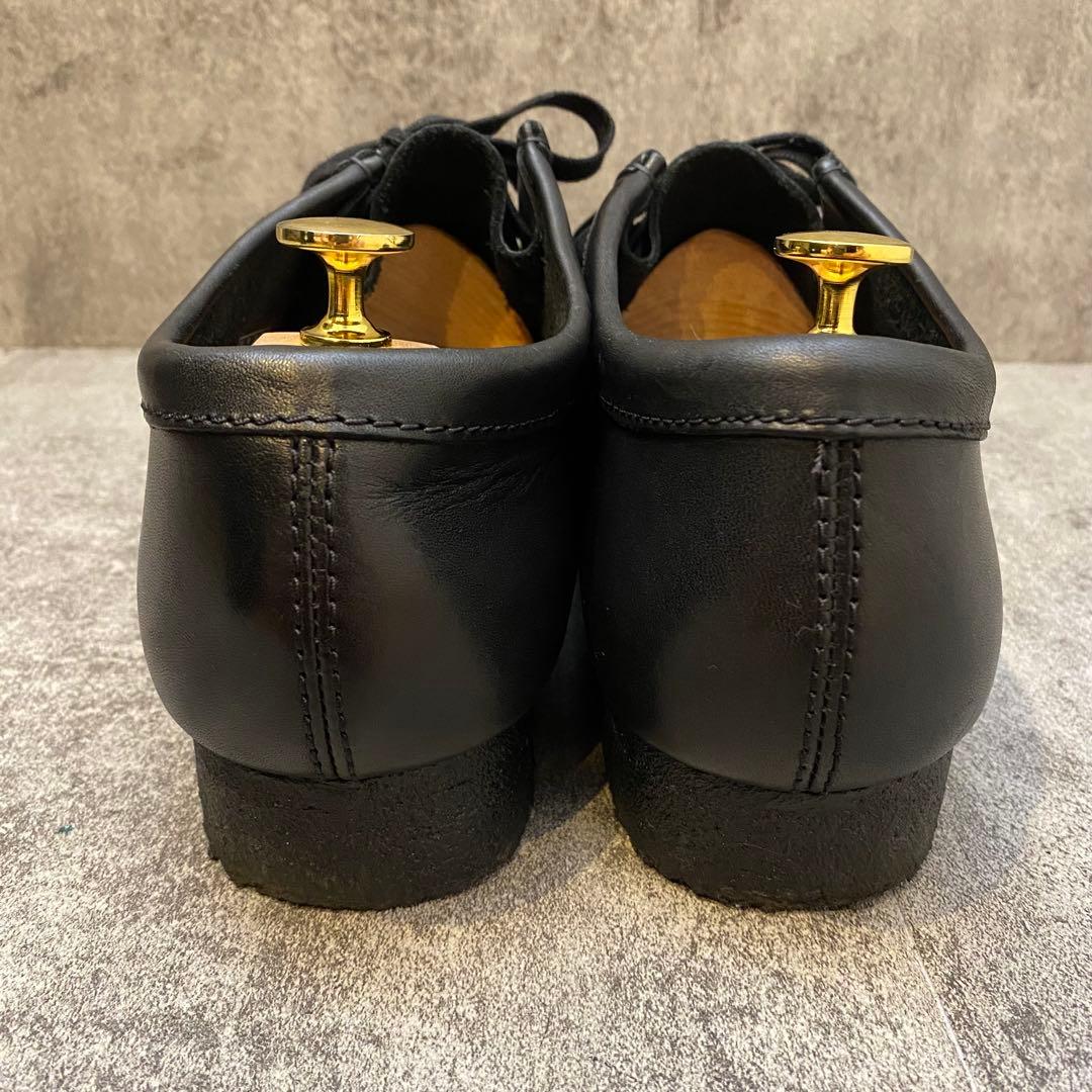 ✨美品✨クラークス CLARKS ワラビー【27】オールレザー ブラック