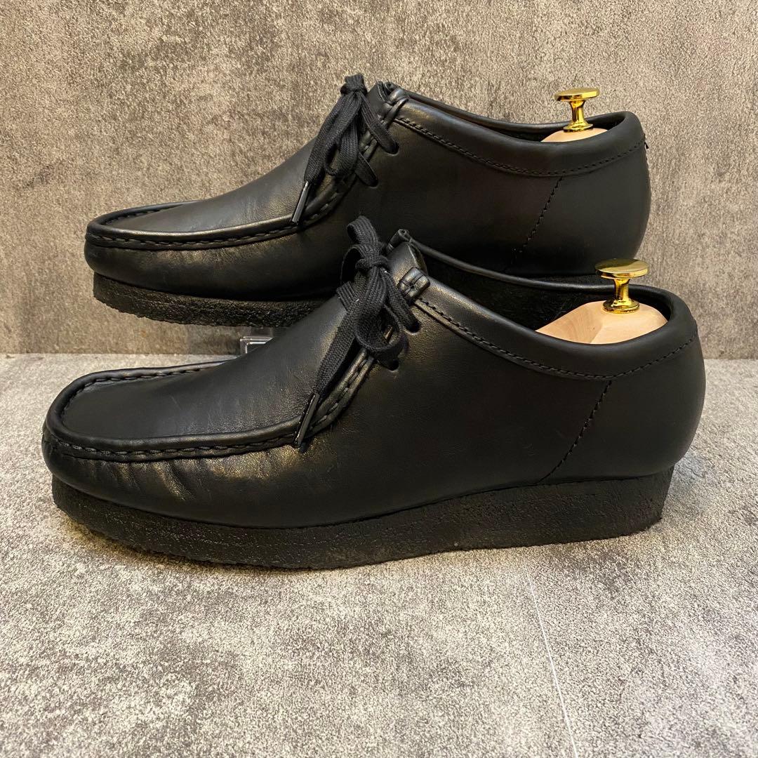 ✨美品✨クラークス CLARKS ワラビー【27】オールレザー ブラック