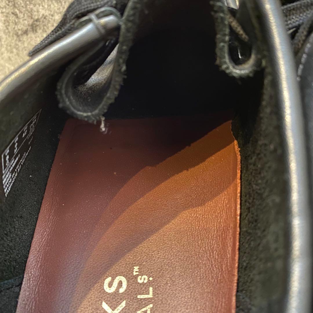 ✨美品✨クラークス CLARKS ワラビー【27】オールレザー ブラック