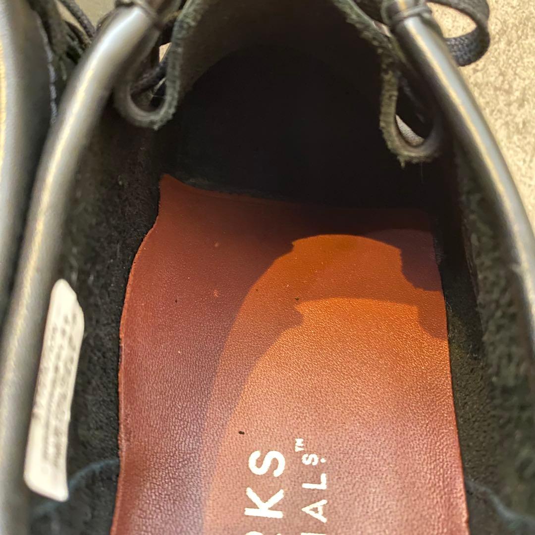 ✨美品✨クラークス CLARKS ワラビー【27】オールレザー ブラック