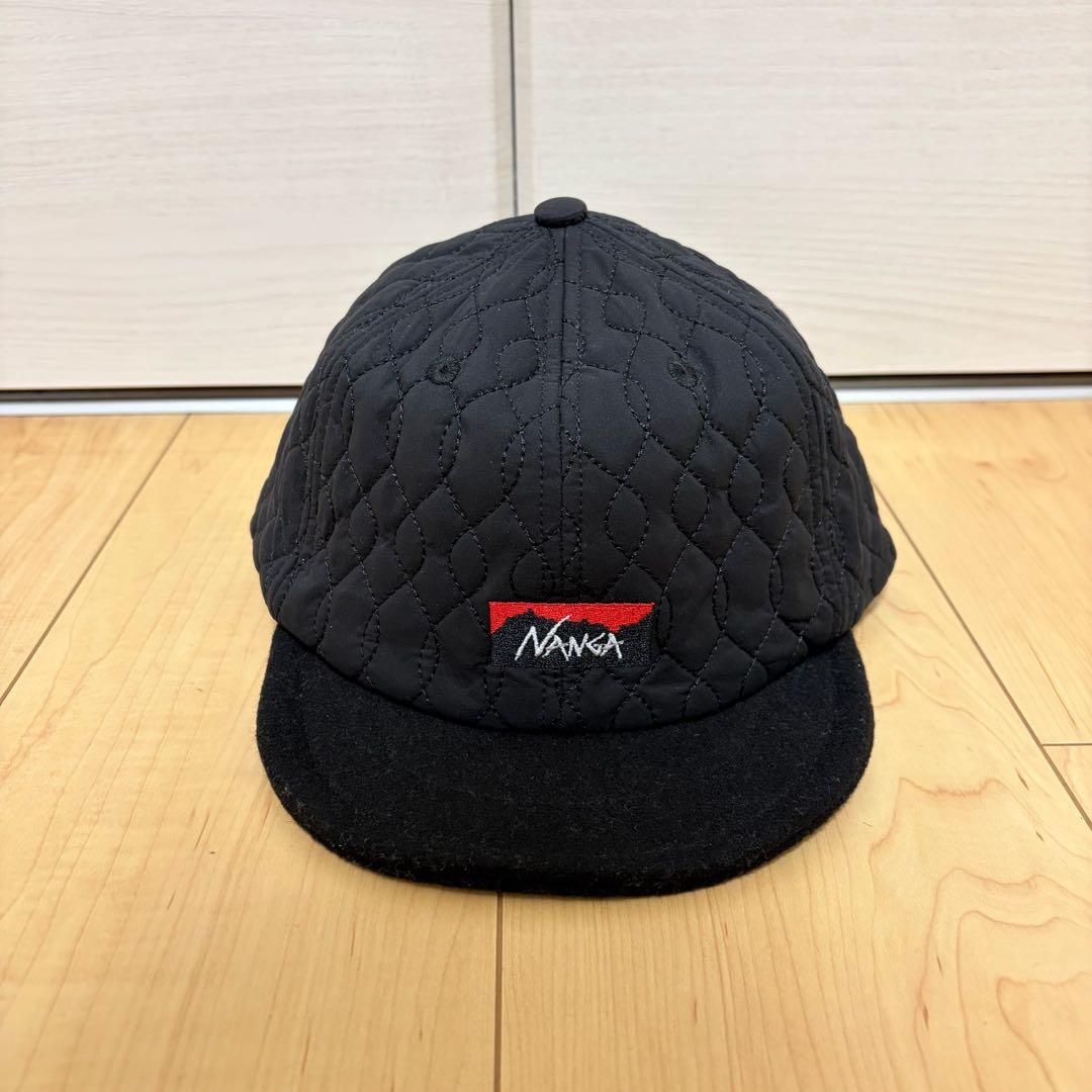 NANGA ブラック キャップ キルティング