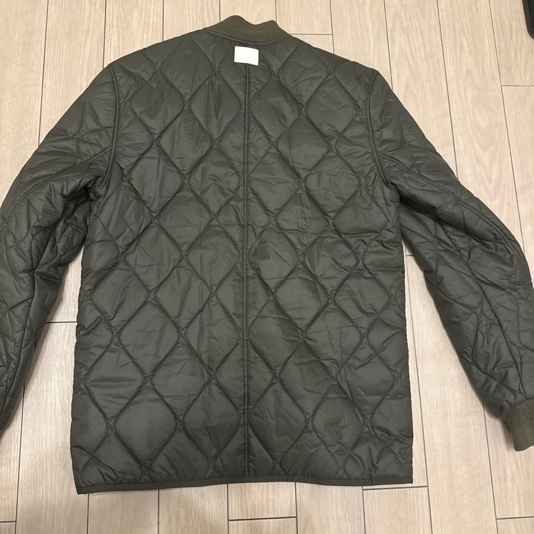 LACOSTE ラコステ キルティングジャケット MA-1 カーキ ワニロゴ
