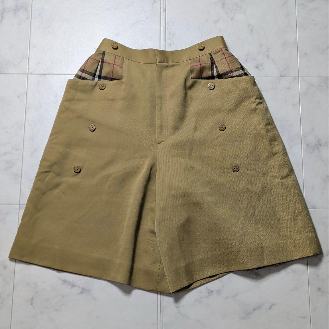 【美品】バーバリー キュロット ノバチェック リバーシブル M
