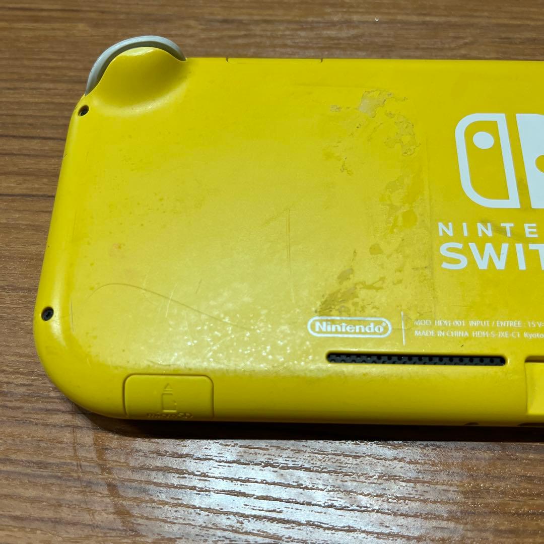 Nintendo Switch Lite イエロー 画面ひび割れあり