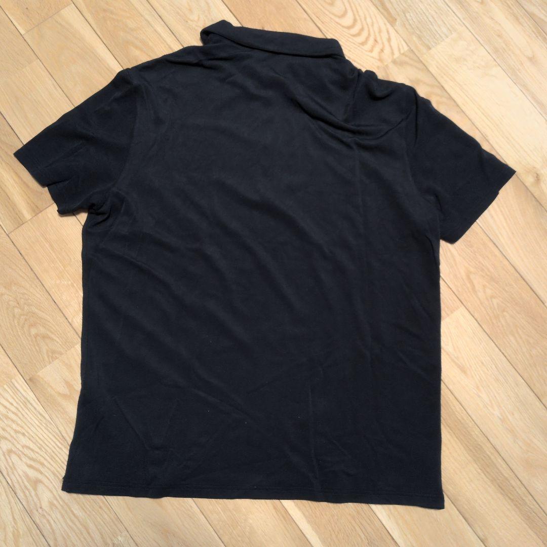 PRADA　ハーフジッパー黒ポロシャツ　XL