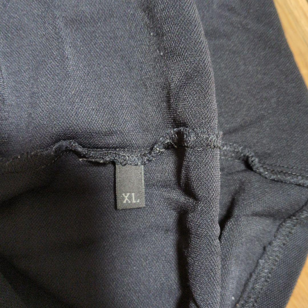PRADA　ハーフジッパー黒ポロシャツ　XL