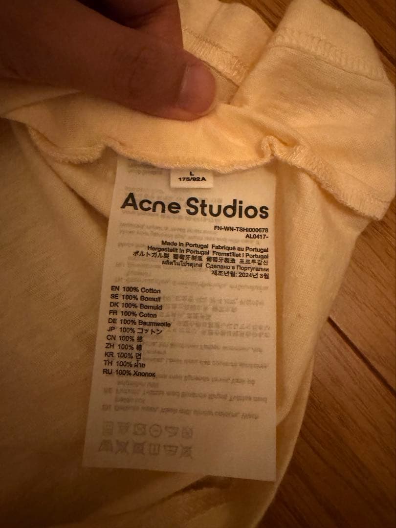 最終値下げ　Acne Studios 半袖Tシャツ