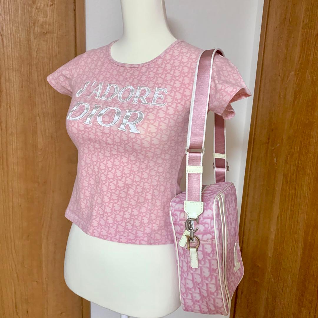 Christian Dior J'ADORE DIOR ピンクトロッターTシャツ
