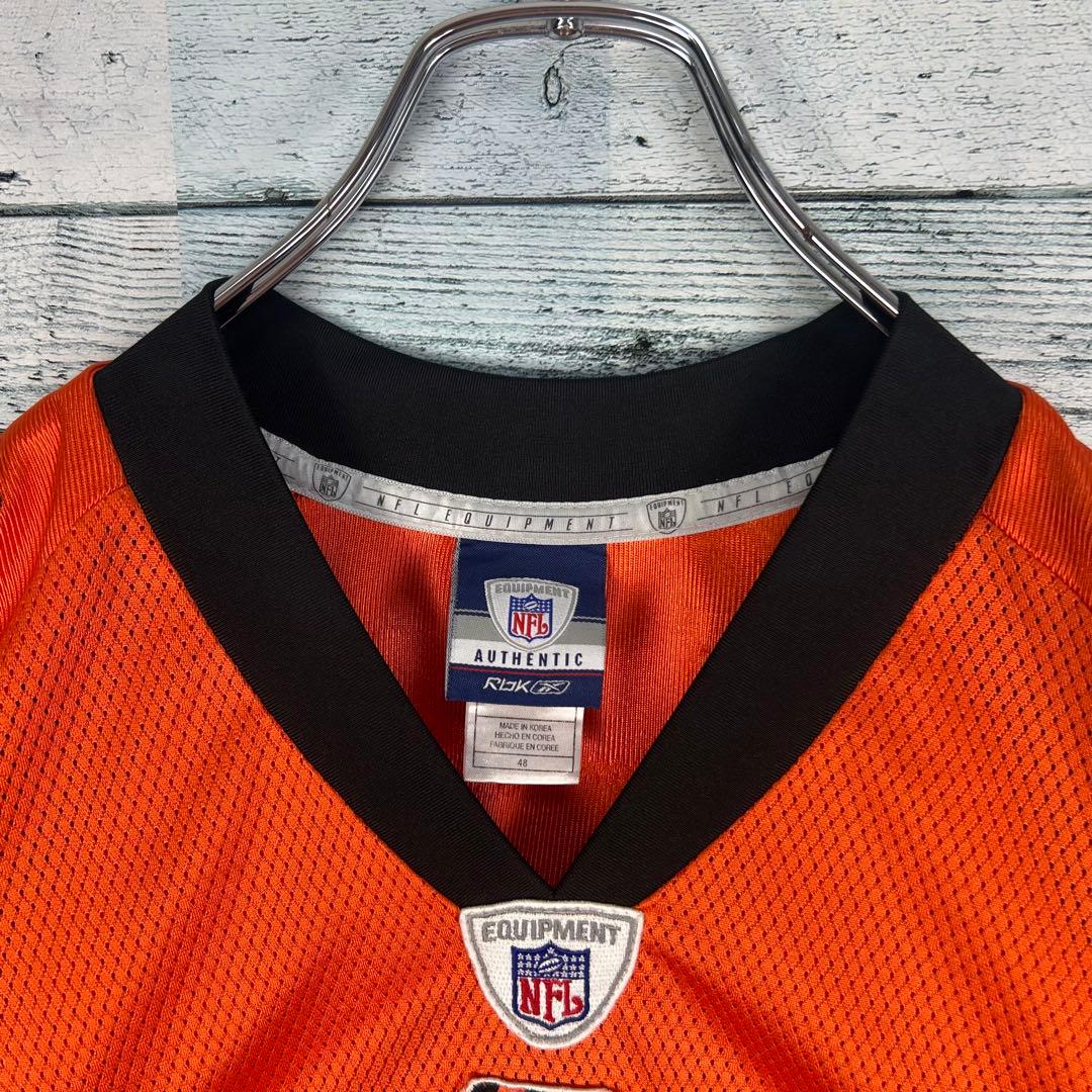 リーボック NFL 全刺繍 ベンガルズ アメフトゲームシャツ L相当 5274