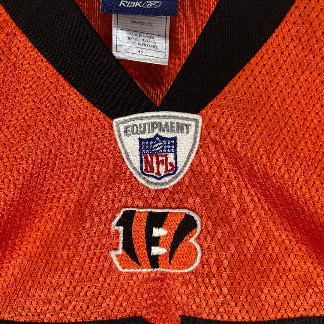 リーボック NFL 全刺繍 ベンガルズ アメフトゲームシャツ L相当 5274